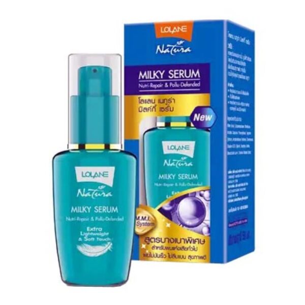 Молочная сыворотка для жирных волос с морскими водорослями Lolane Natura Milky Serum