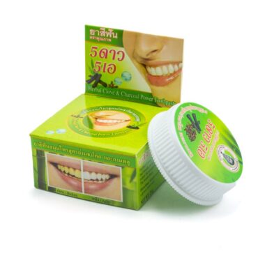 Отбеливающая зубная паста Herbal Clove &  Charcoal Power Toothpaste с бамбуковым углем