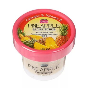 Скраб для обличчя ананас з колагеном і вітаміном Е Pineapple Facial Scrub від BANNA