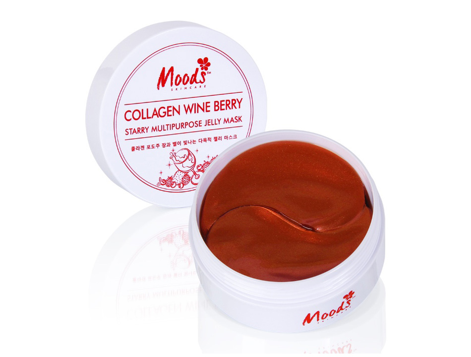 Гідрогелеві патчі з червоним вином і ягодами Moods Collagen Wine Berry Jelly Mask