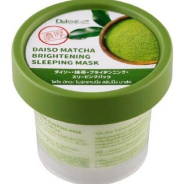 Нічна маска з чаєм матчу для сяючої шкіри обличчя Daiso Matcha Brightening Sleeping Mask